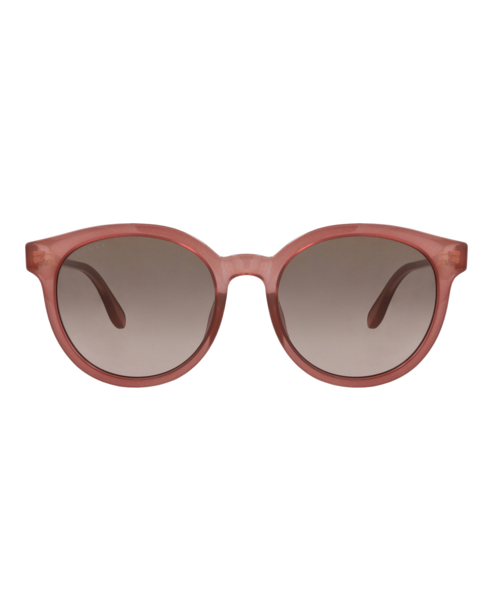 Gucci Gucci Womens Round/Oval Pink Pink Brown Fashion Designer Eyewear