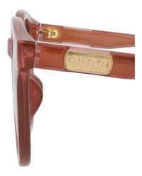 Gucci Gucci Womens Round/Oval Pink Pink Brown Fashion Designer Eyewear