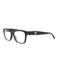 Gucci Gucci Womens Square/Rectangle Black Black Transparent Fashion Designer Eyewear