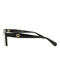 Gucci Gucci Womens Square/Rectangle Black Black Transparent Fashion Designer Eyewear