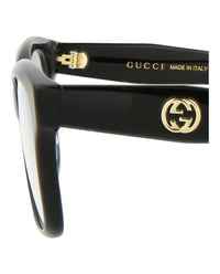 Gucci Gucci Womens Square/Rectangle Black Black Transparent Fashion Designer Eyewear