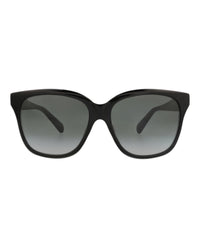 Gucci Gucci Womens Square/Rectangle Black Black Grey Fashion Designer Eyewear