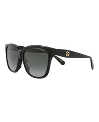 Gucci Gucci Womens Square/Rectangle Black Black Grey Fashion Designer Eyewear