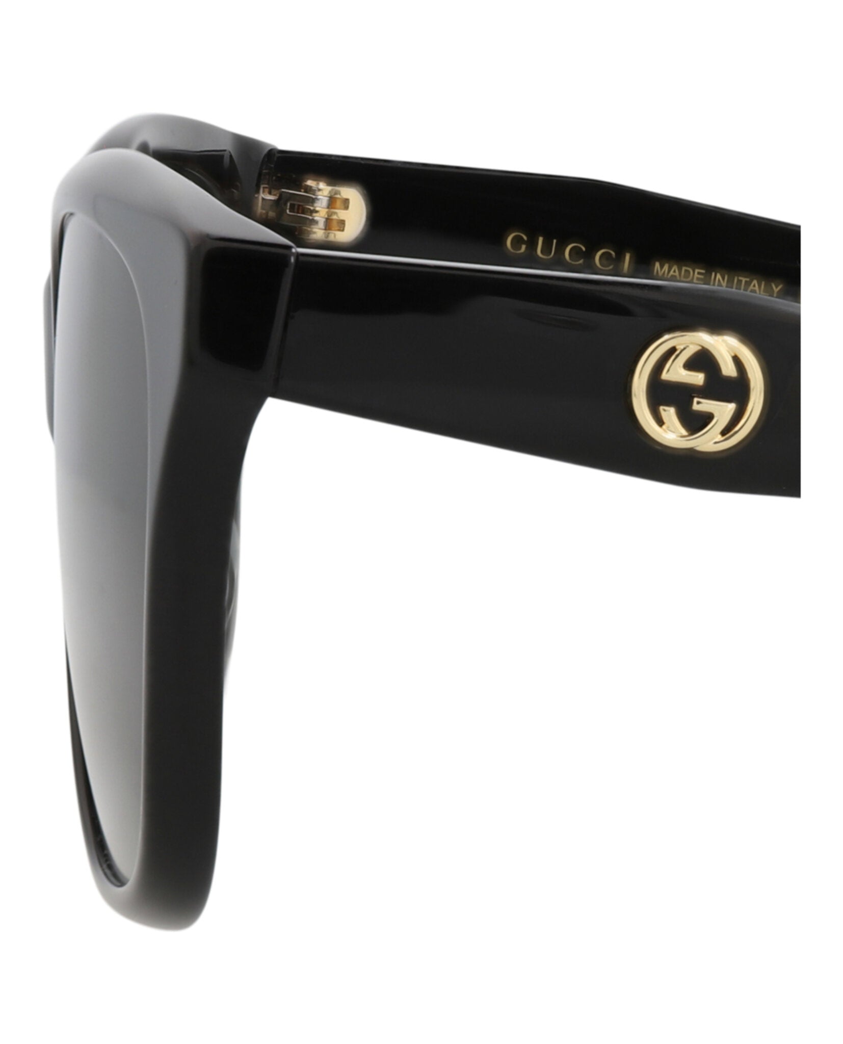 Gucci Gucci Womens Square/Rectangle Black Black Grey Fashion Designer Eyewear