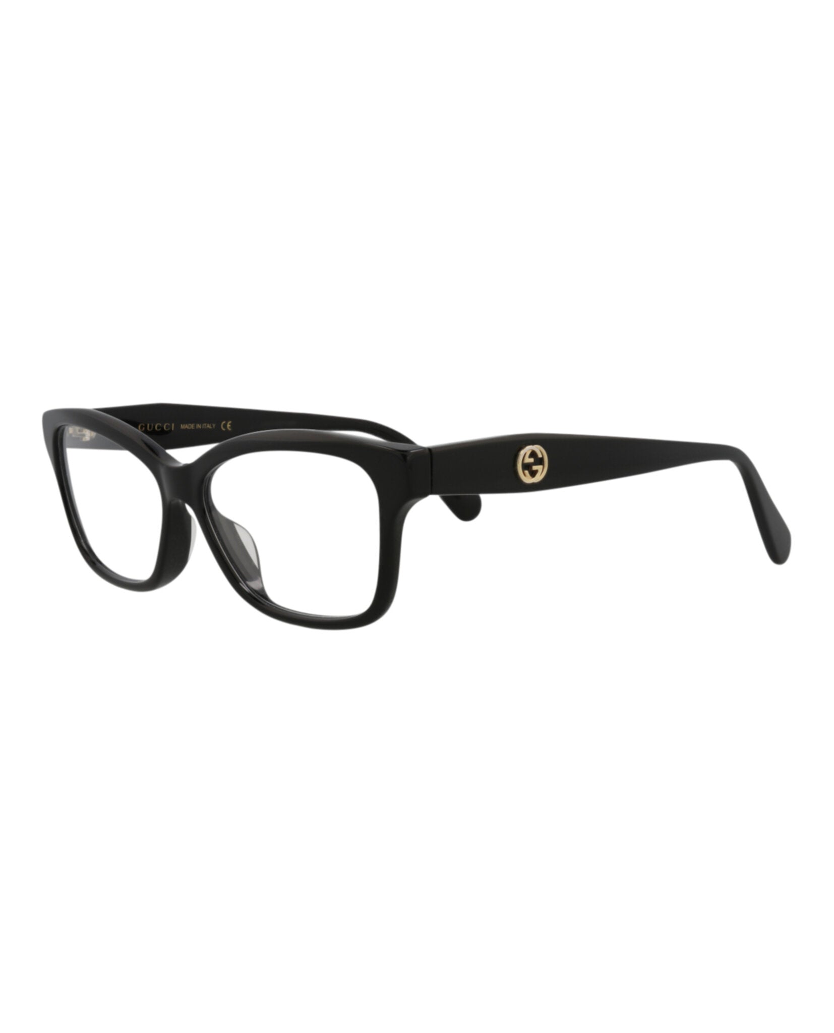 Gucci Gucci Womens Cat Eye Black Black Transparent Fashion Designer Eyewear