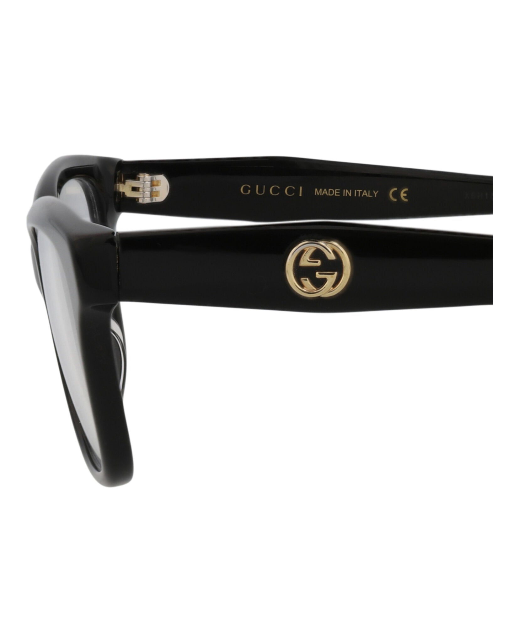 Gucci Gucci Womens Cat Eye Black Black Transparent Fashion Designer Eyewear