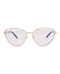 Gucci Gucci Womens Cat Eye Gold Gold Pink Fashion Designer Eyewear