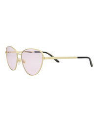 Gucci Gucci Womens Cat Eye Gold Gold Pink Fashion Designer Eyewear
