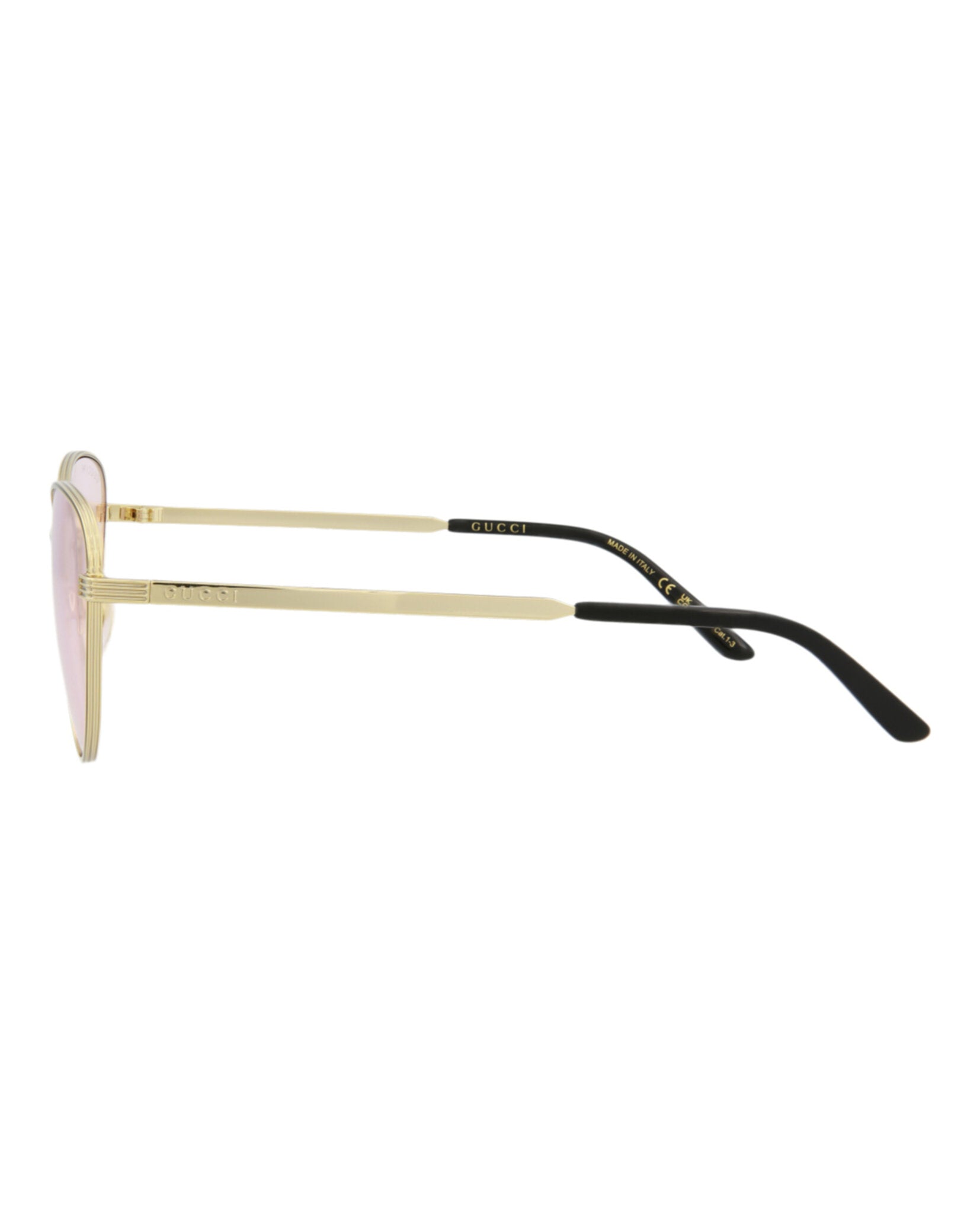 Gucci Gucci Womens Cat Eye Gold Gold Pink Fashion Designer Eyewear