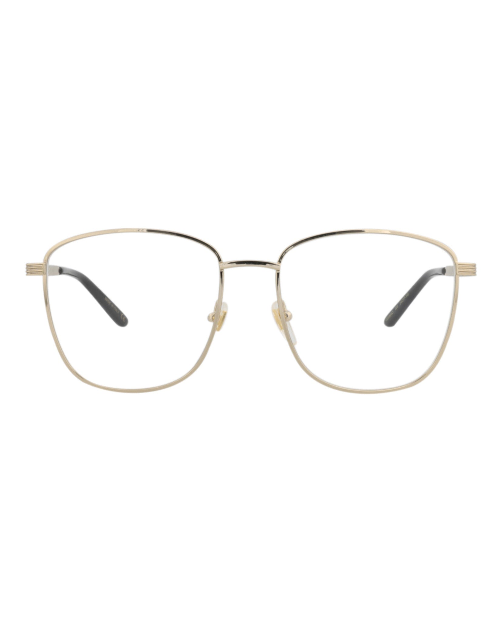 Gucci Gucci Womens Square/Rectangle Gold Ivory Transparent Fashion Designer Eyewear
