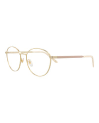 Gucci Gucci Womens Round/Oval Gold Gold Transparent Fashion Designer Eyewear