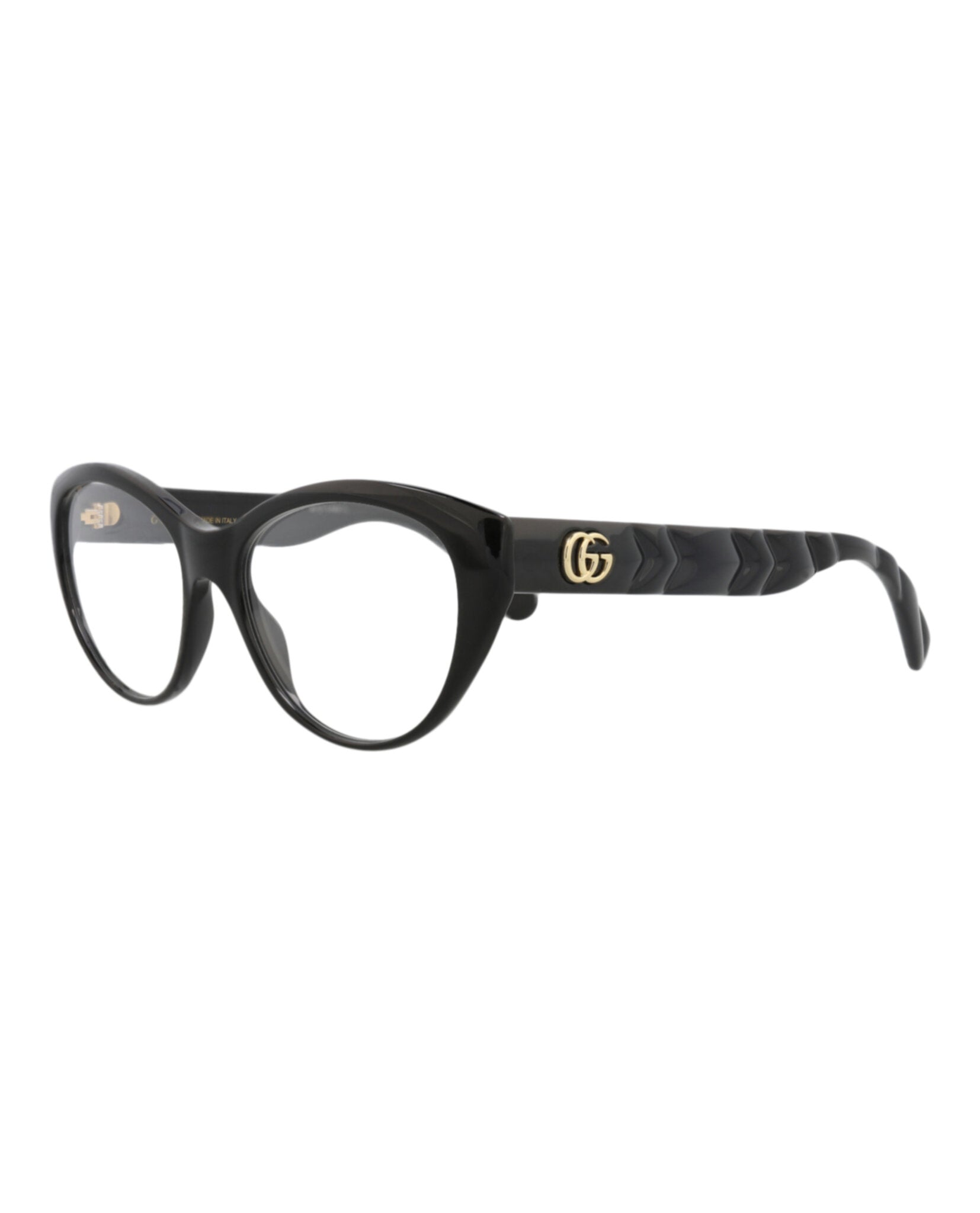 Gucci Gucci Womens Cat Eye Black Black Transparent Fashion Designer Eyewear