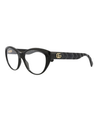 Gucci Gucci Womens Cat Eye Black Black Transparent Fashion Designer Eyewear