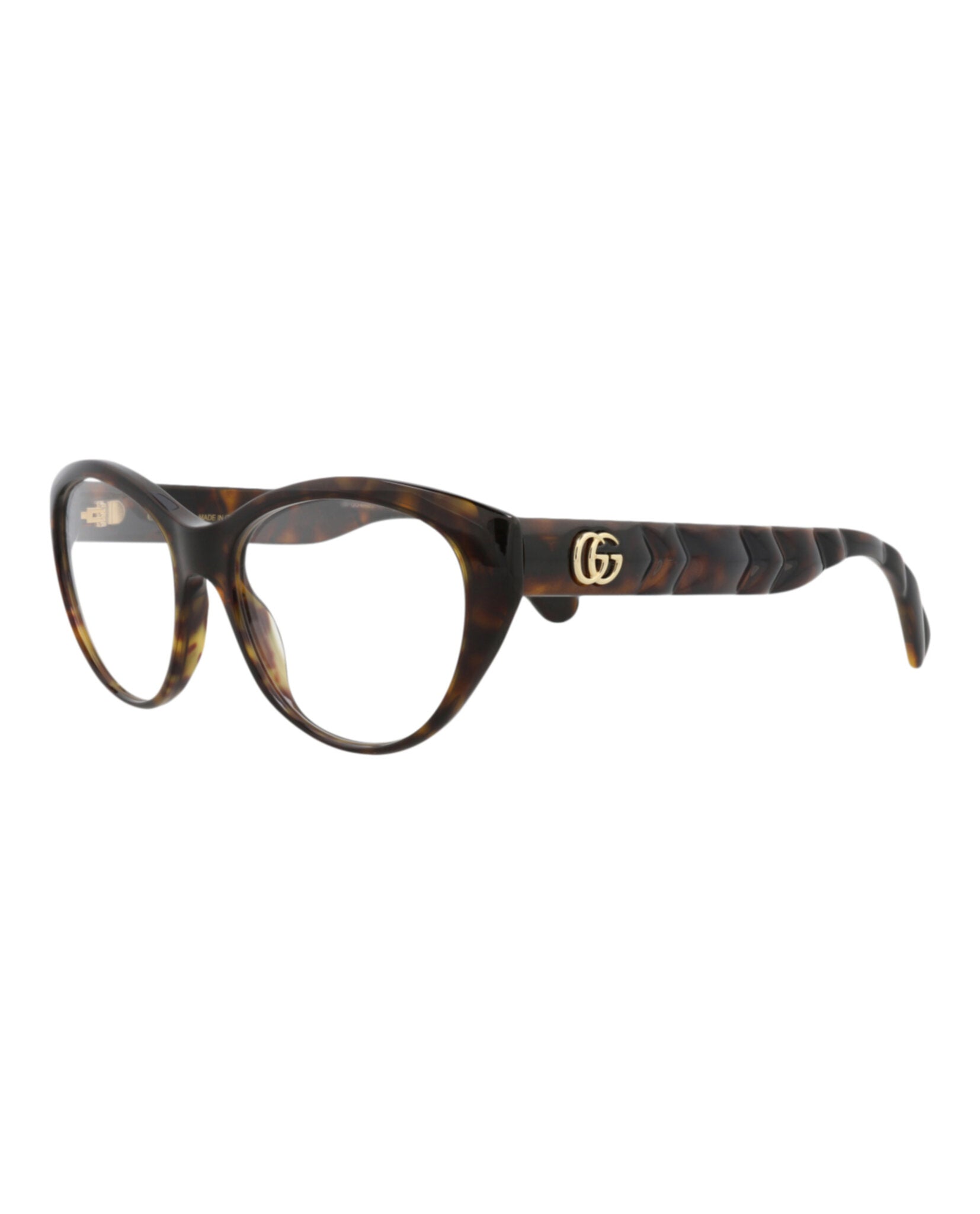 Gucci Gucci Womens Cat Eye Havana Havana Transparent Fashion Designer Eyewear