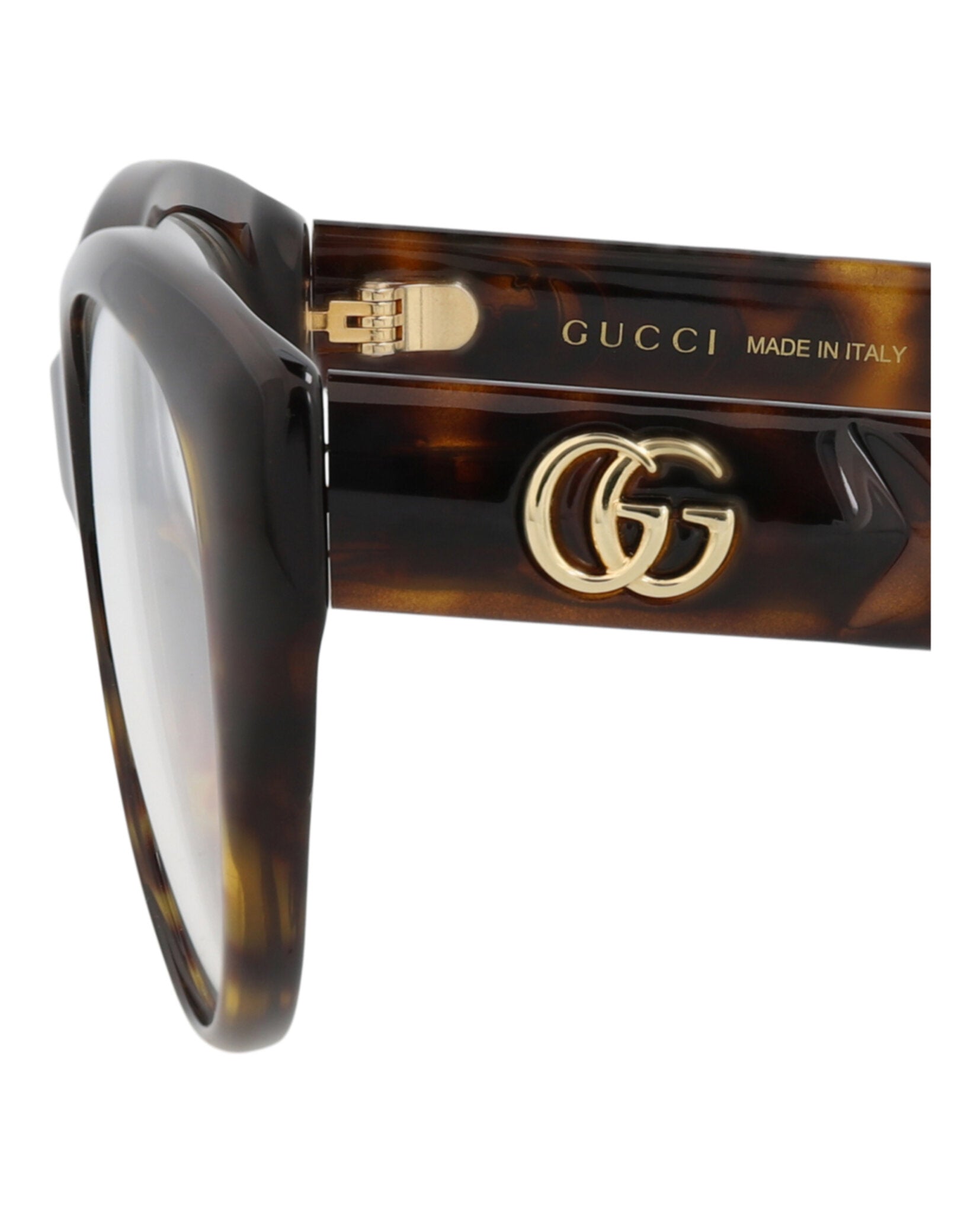 Gucci Gucci Womens Cat Eye Havana Havana Transparent Fashion Designer Eyewear