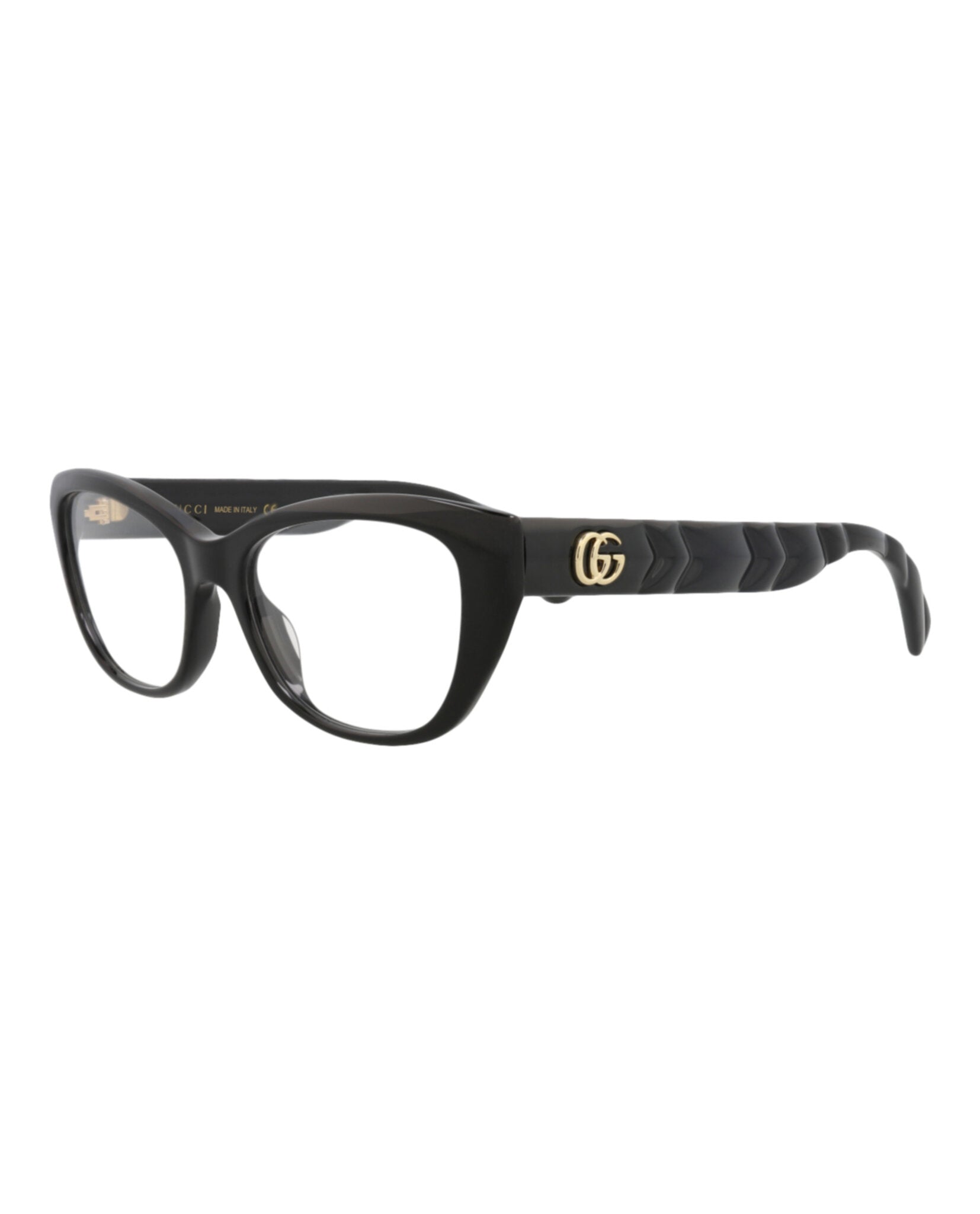 Gucci Gucci Womens Cat Eye Black Black Transparent Fashion Designer Eyewear