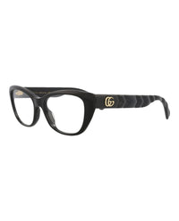 Gucci Gucci Womens Cat Eye Black Black Transparent Fashion Designer Eyewear