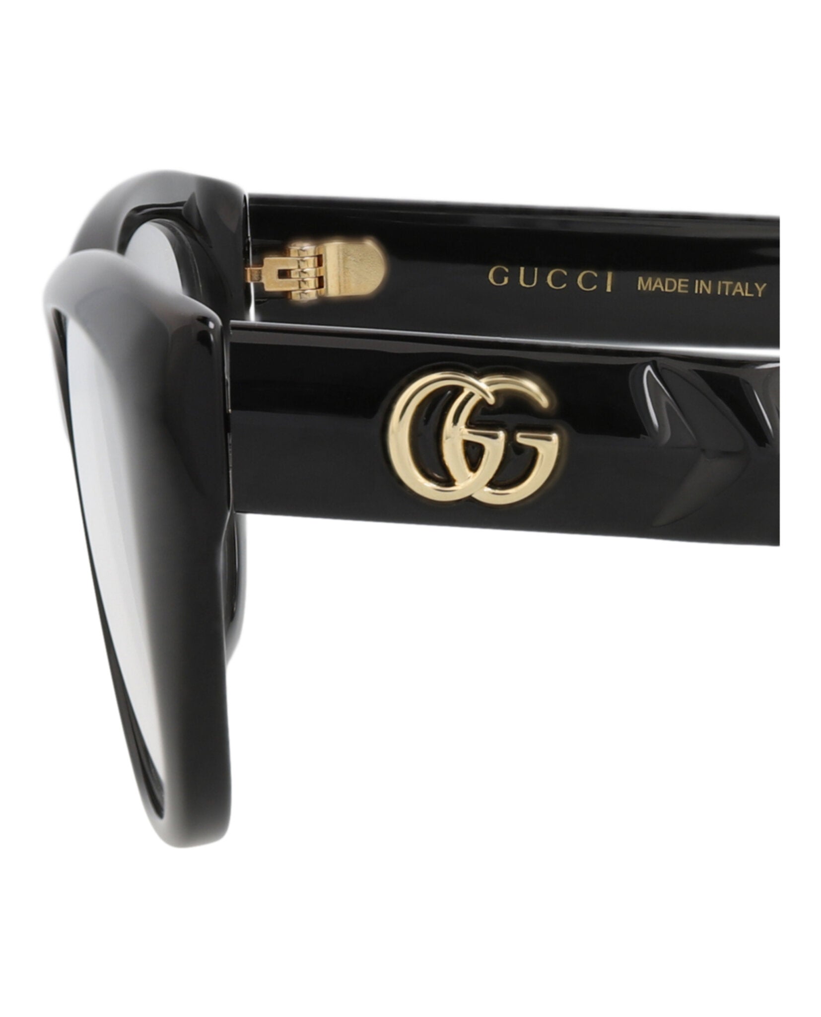 Gucci Gucci Womens Cat Eye Black Black Transparent Fashion Designer Eyewear