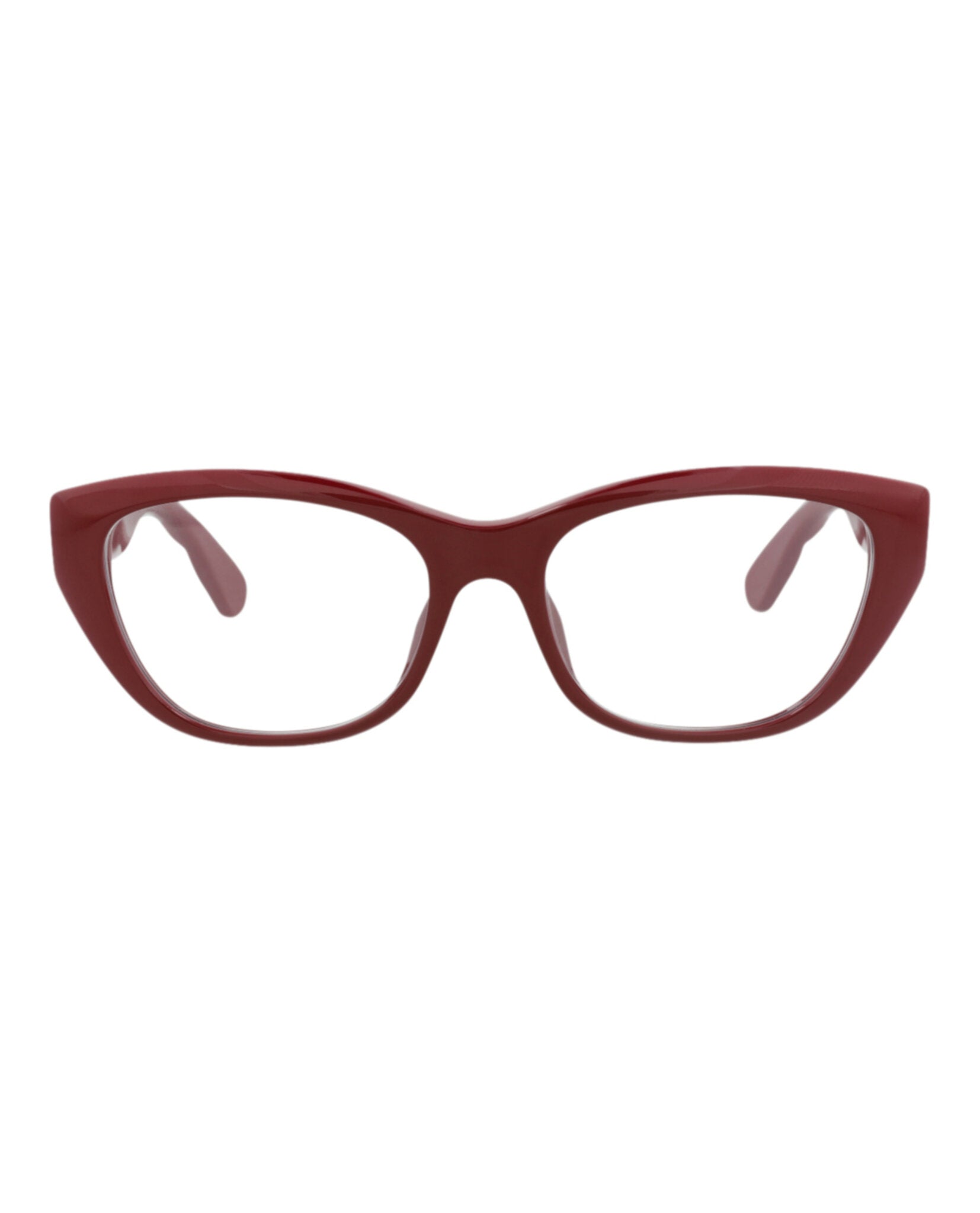 Gucci Gucci Womens Cat Eye Burgundy Burgundy Transparent Fashion Designer Eyewear