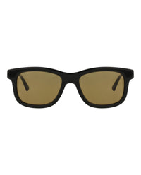 Gucci Gucci Mens Square/Rectangle Black Black Brown Fashion Designer Eyewear