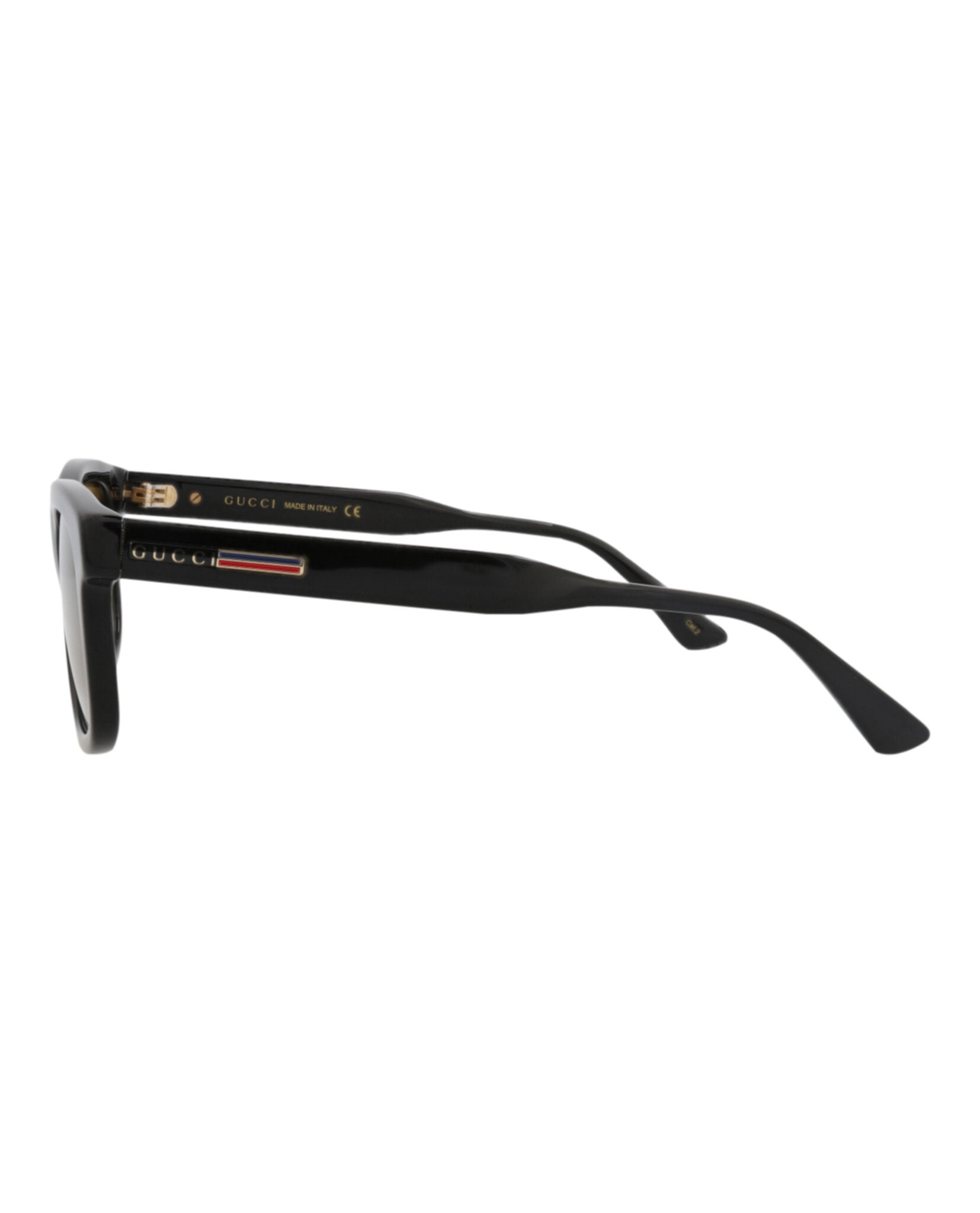 Gucci Gucci Mens Square/Rectangle Black Black Brown Fashion Designer Eyewear