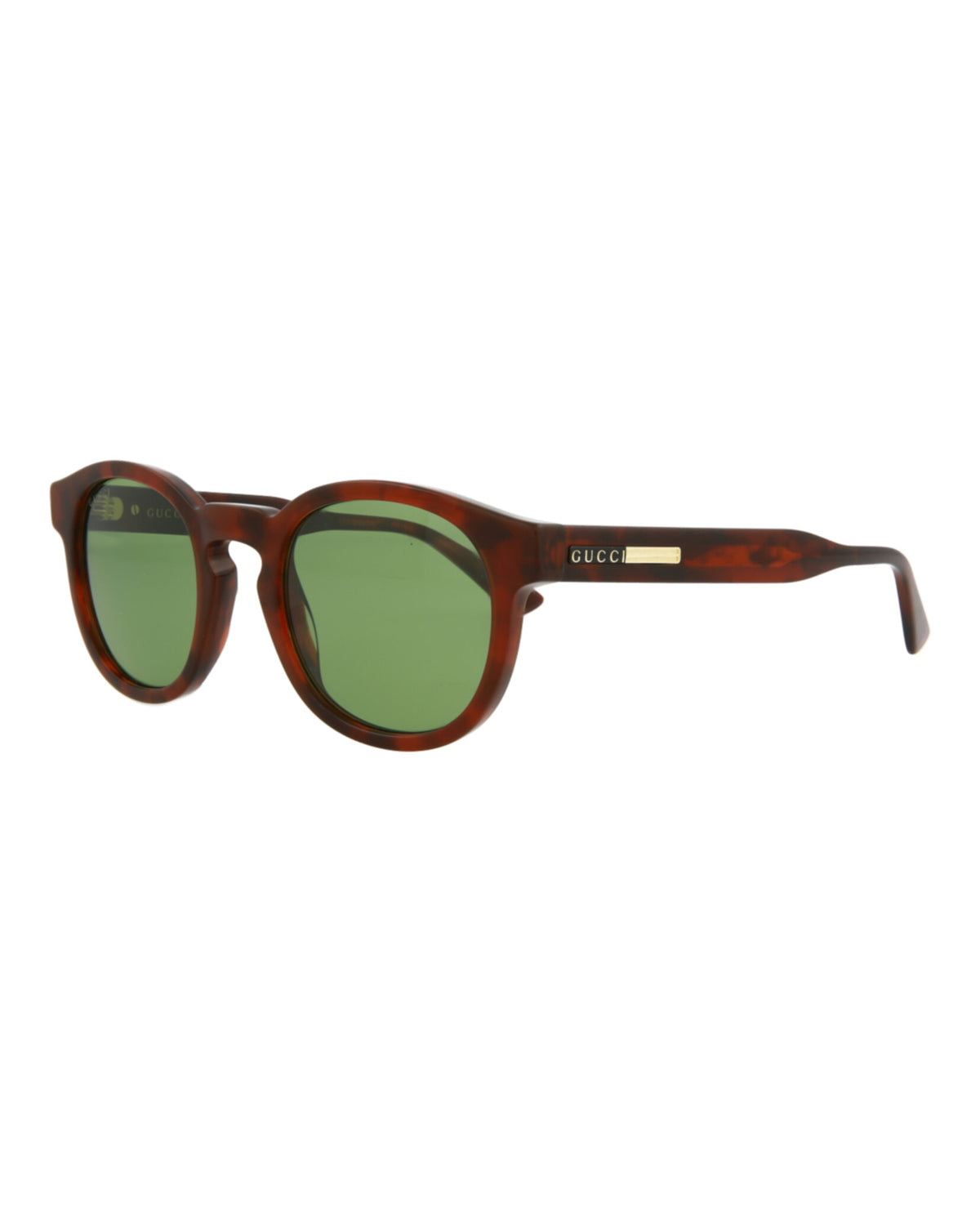Gucci Mens Round/Oval Havana Havana Green Fashion Designer Eyewear