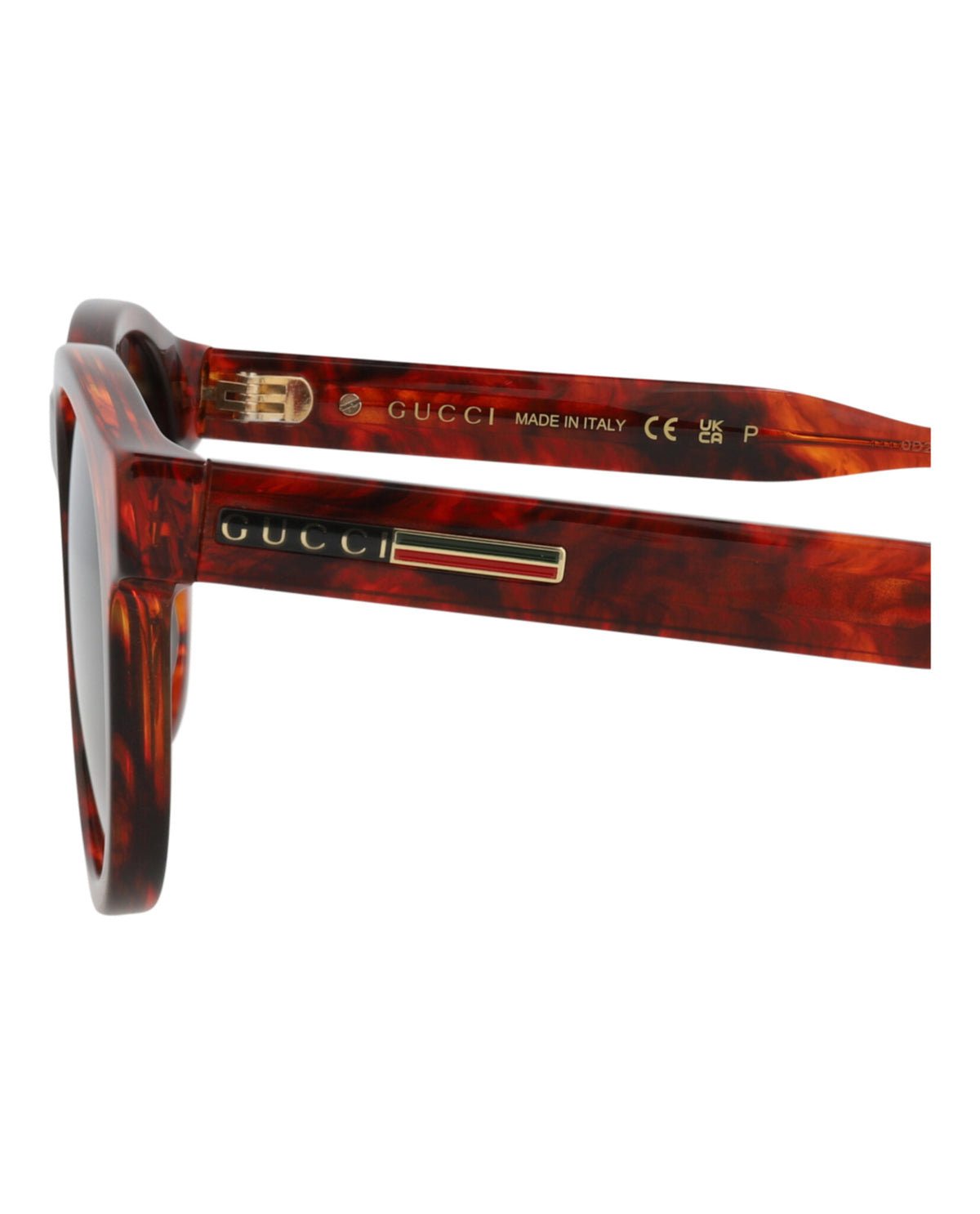 Gucci Mens Round/Oval Havana Havana Grey Fashion Designer Eyewear