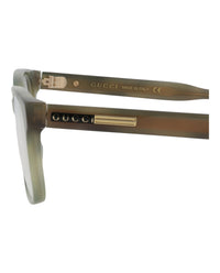 Gucci Mens Square/Rectangle Havana Havana Transparent Fashion Designer Eyewear