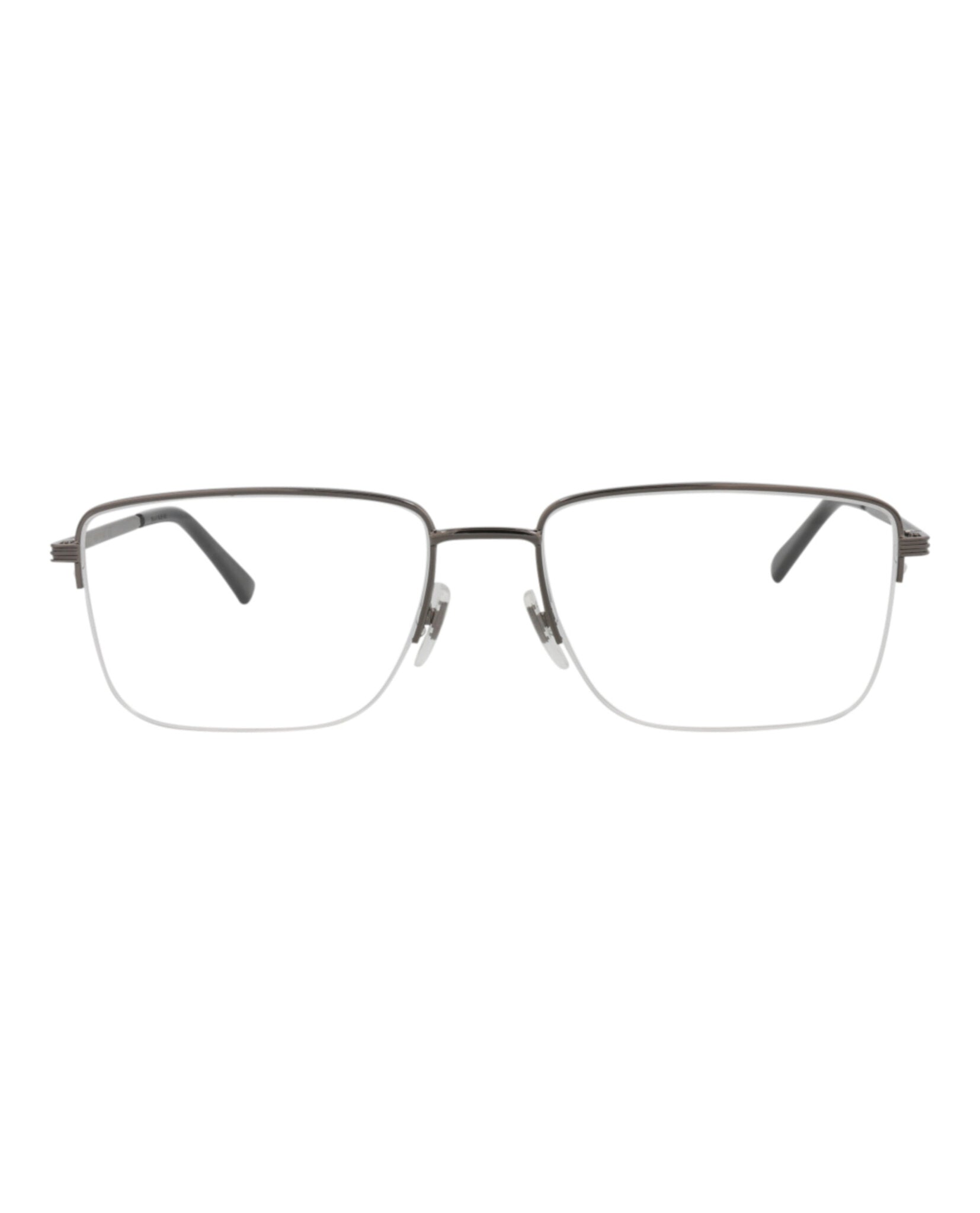 Gucci Mens Square/Rectangle Ruthenium Ruthenium Transparent Fashion Designer Eyewear