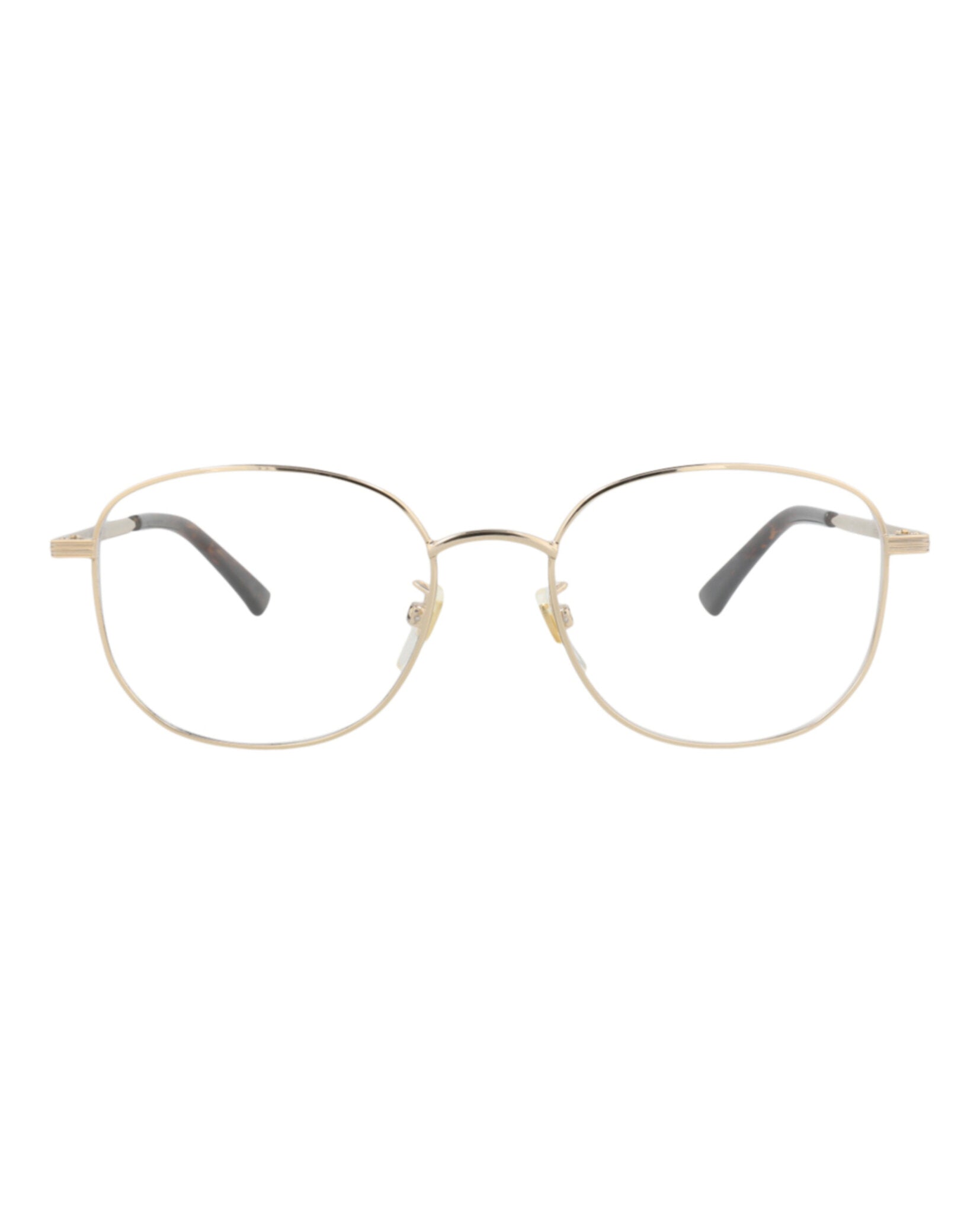 Gucci Gucci Mens Round/Oval Gold Gold Transparent Fashion Designer Eyewear