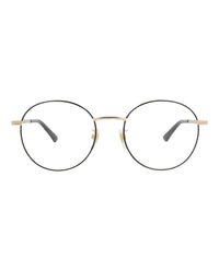Gucci Mens Round/Oval Black Gold Transparent Fashion Designer Eyewear