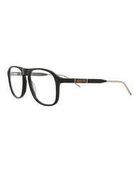 Gucci Mens Aviator Black Black Transparent Fashion Designer Eyewear