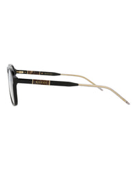 Gucci Mens Aviator Black Black Transparent Fashion Designer Eyewear
