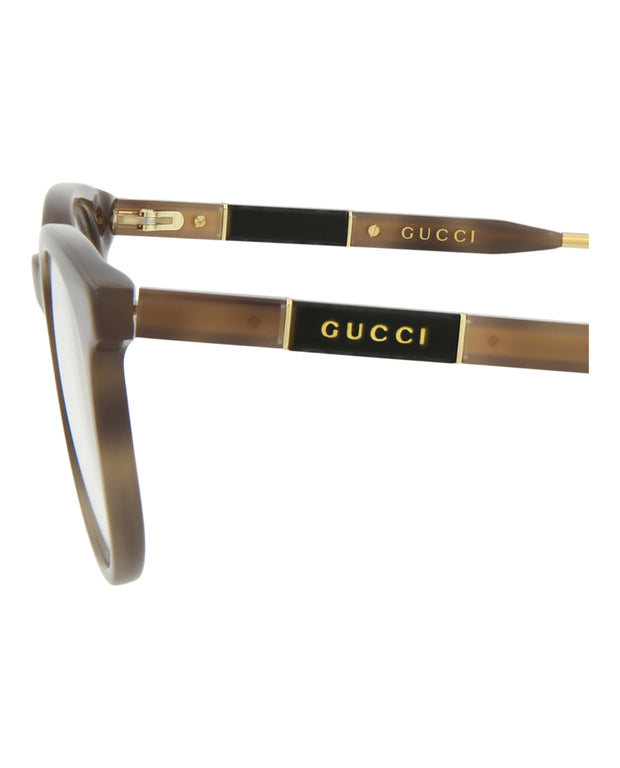 Gucci Mens Round/Oval Havana Havana Transparent Fashion Designer Eyewear
