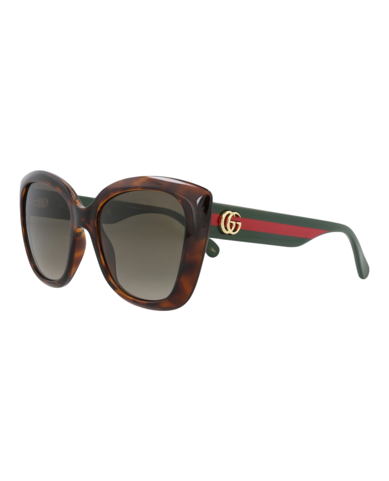 Gucci Gucci Womens Cat Eye Havana Green Brown Fashion Designer Eyewear