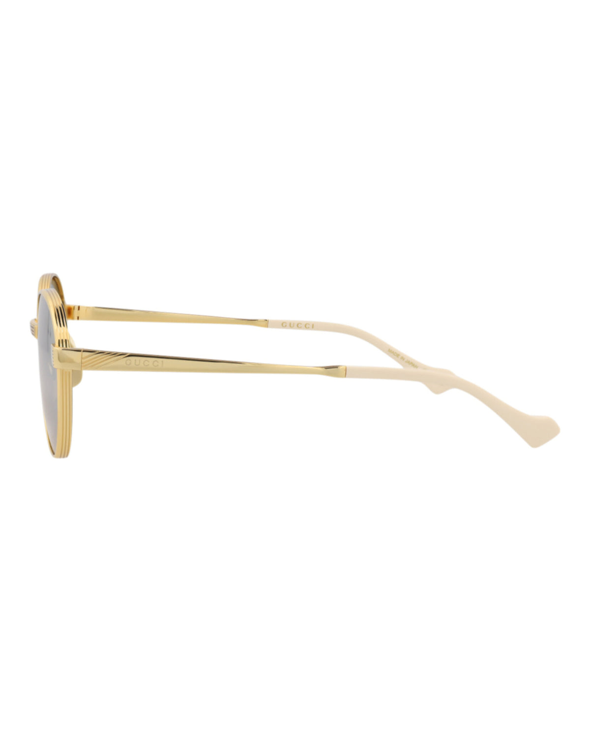Gucci Gucci Mens Round/Oval Gold Gold Silver Fashion Designer Eyewear
