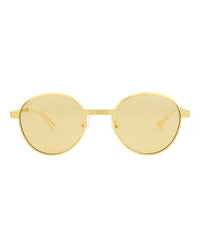 Gucci Gucci Mens Round/Oval Gold Gold Yellow Fashion Designer Eyewear