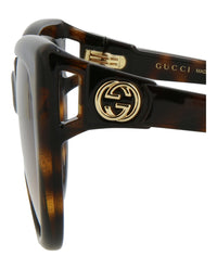 Gucci Womens Cat Eye Havana Havana Brown Fashion Designer Eyewear