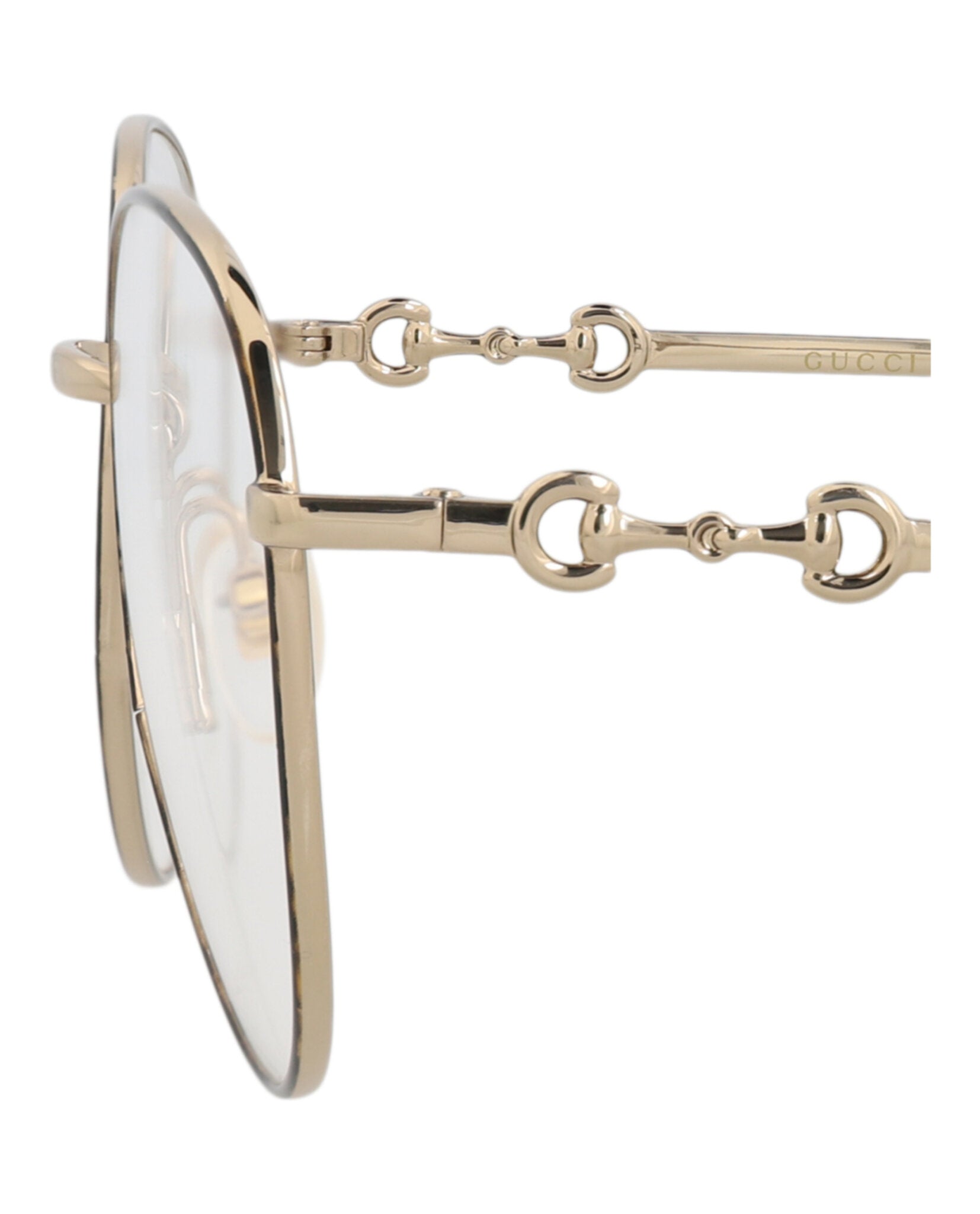 Gucci Gucci Womens Cat Eye Havana Gold Transparent Fashion Designer Eyewear