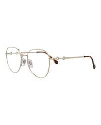 Gucci Gucci Womens Cat Eye Gold Gold Transparent Fashion Designer Eyewear