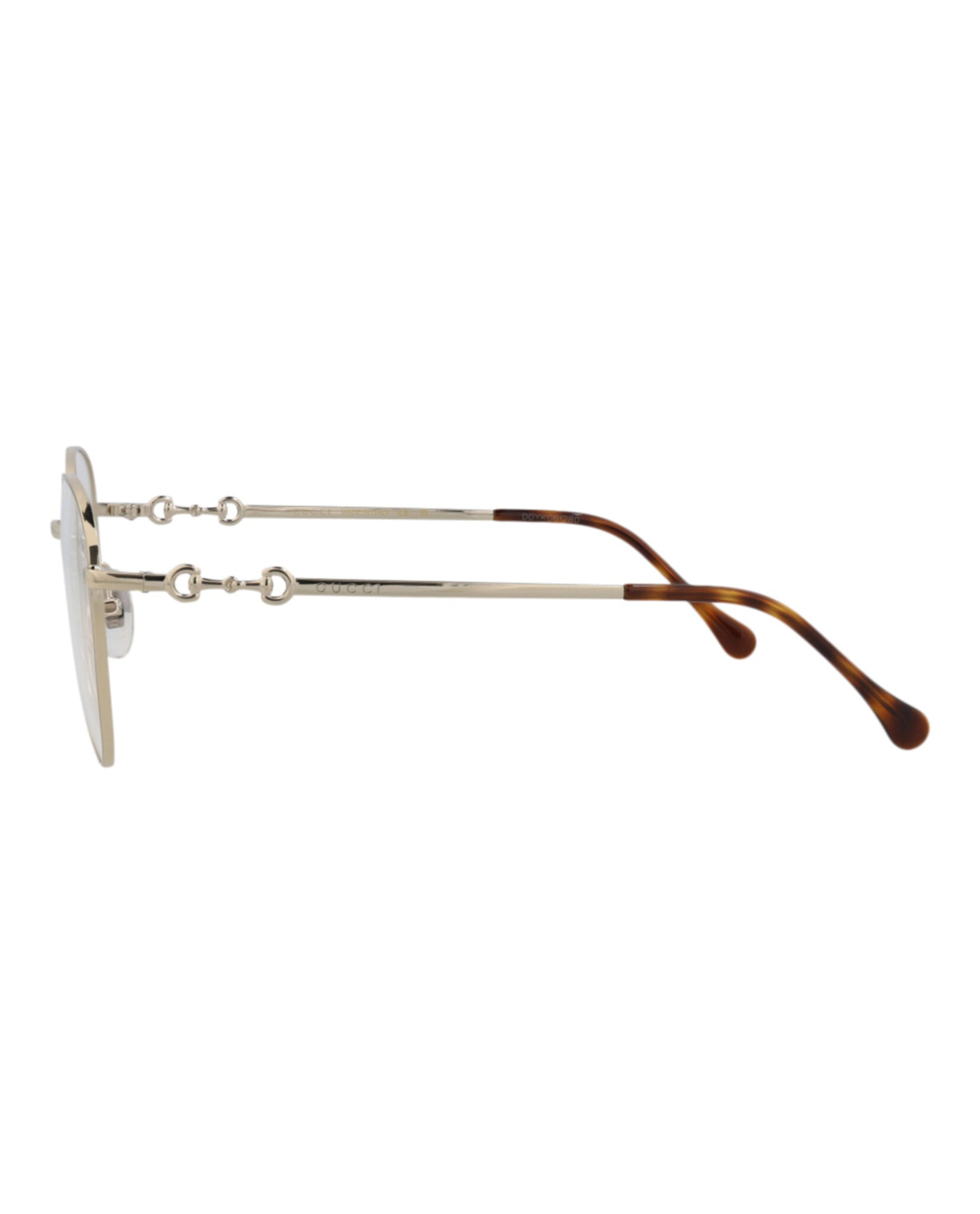 Gucci Gucci Womens Cat Eye Gold Gold Transparent Fashion Designer Eyewear