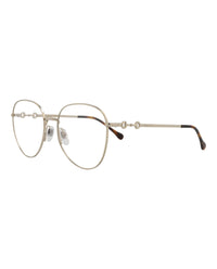 Gucci Gucci Womens Cat Eye Gold Gold Transparent Fashion Designer Eyewear
