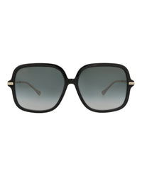 Gucci Womens Square/Rectangle Black Gold Grey Fashion Designer Eyewear