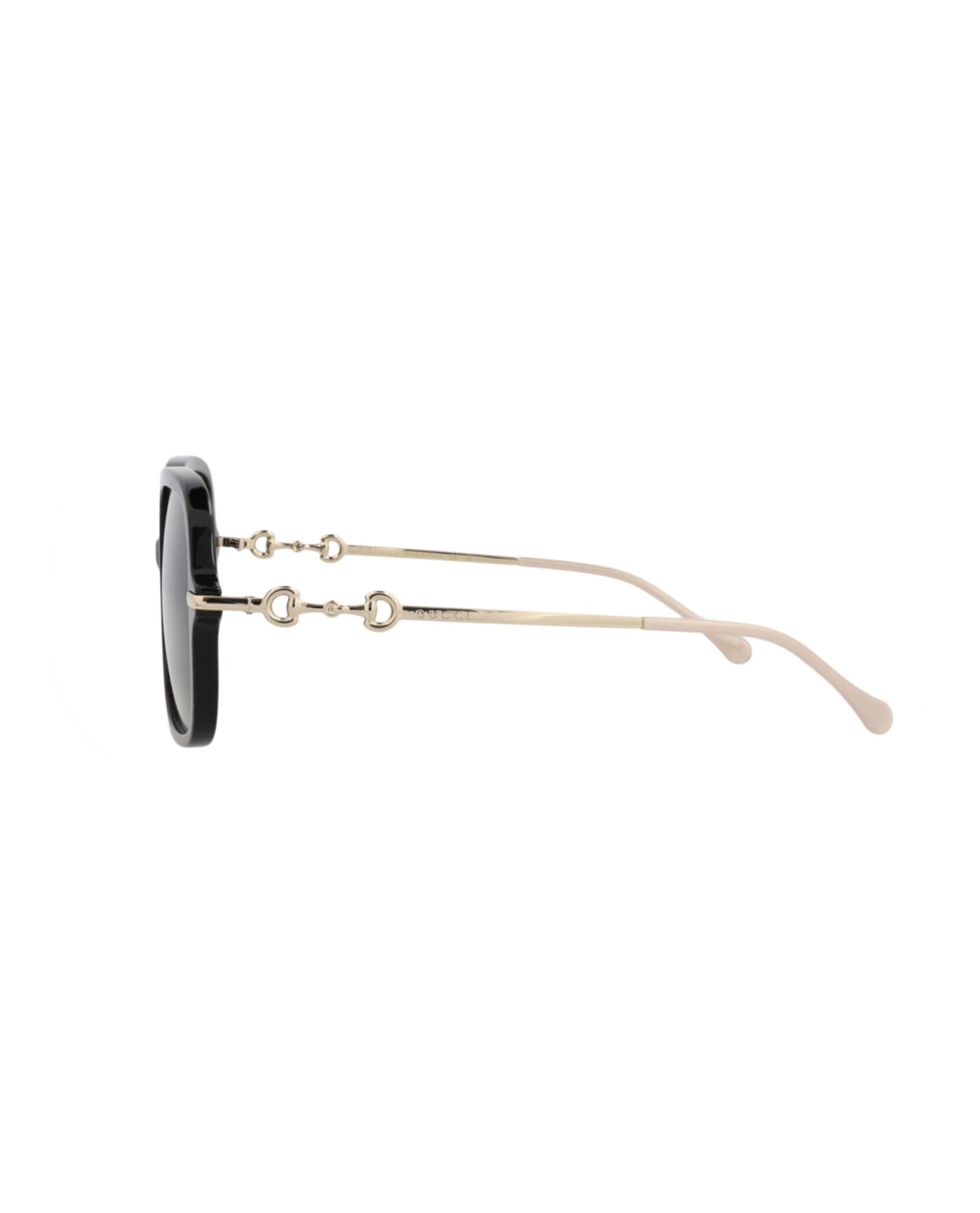Gucci Womens Square/Rectangle Black Gold Grey Fashion Designer Eyewear
