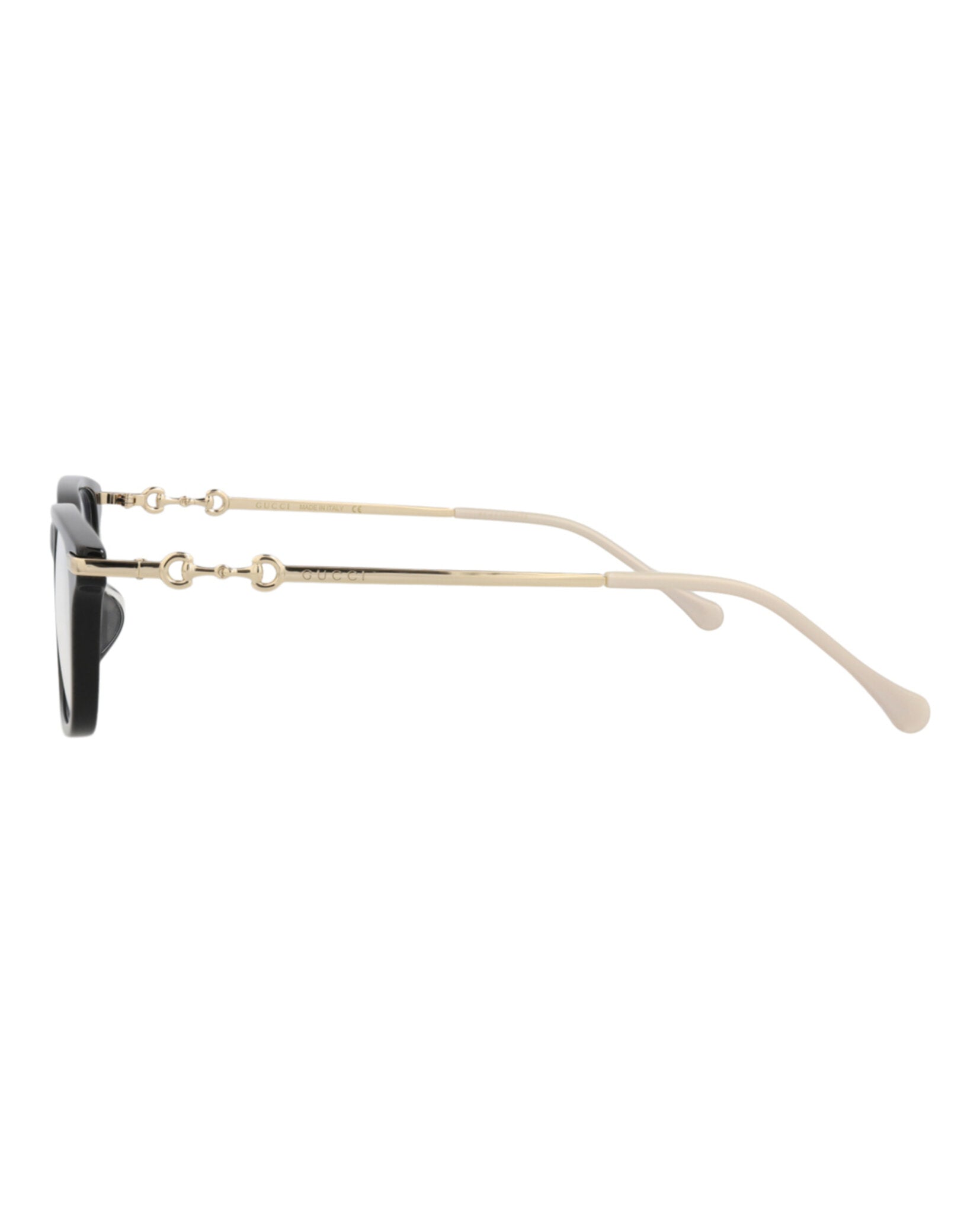 Gucci Gucci Womens Square/Rectangle Black Gold Transparent Fashion Designer Eyewear