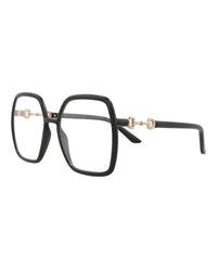 Gucci Gucci Womens Square/Rectangle Black Black Transparent Fashion Designer Eyewear