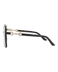 Gucci Gucci Womens Square/Rectangle Black Black Transparent Fashion Designer Eyewear
