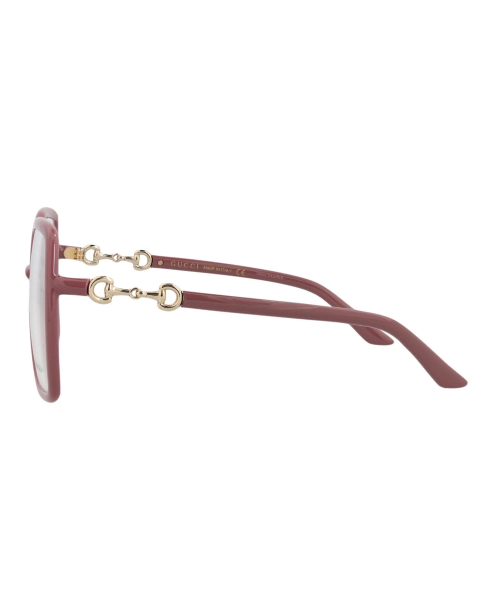 Gucci Womens Square/Rectangle Pink Pink Transparent Fashion Designer Eyewear