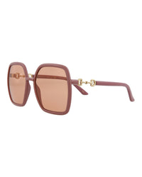 Gucci Womens Square/Rectangle Pink Pink Orange Fashion Designer Eyewear