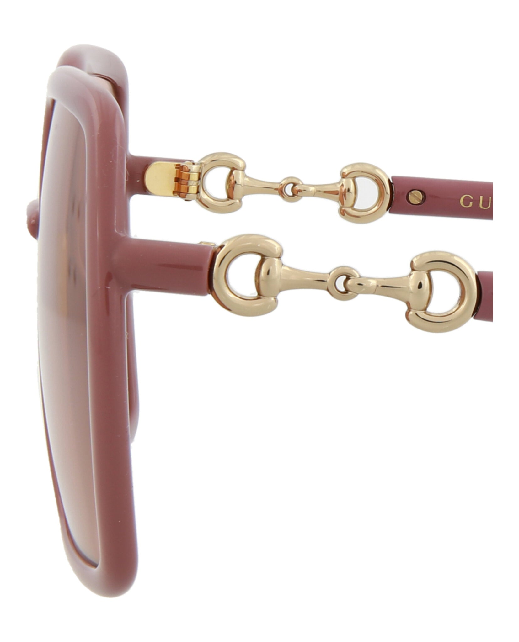 Gucci Womens Square/Rectangle Pink Pink Orange Fashion Designer Eyewear